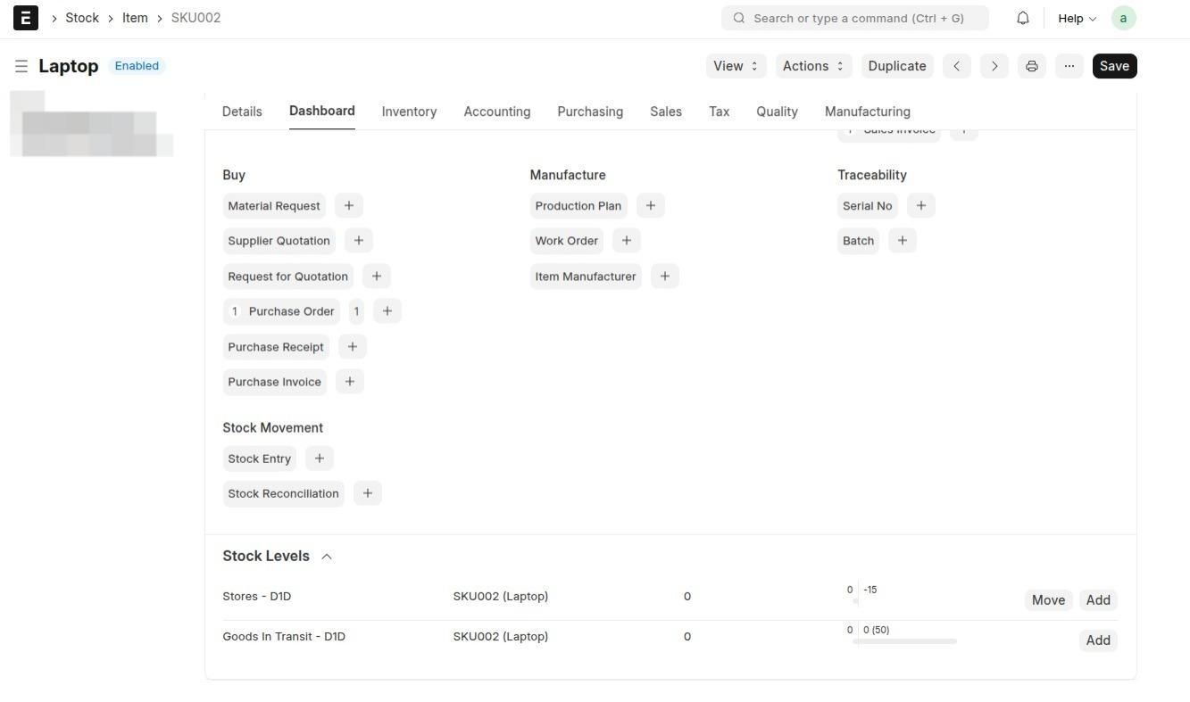 ERPNext List View
